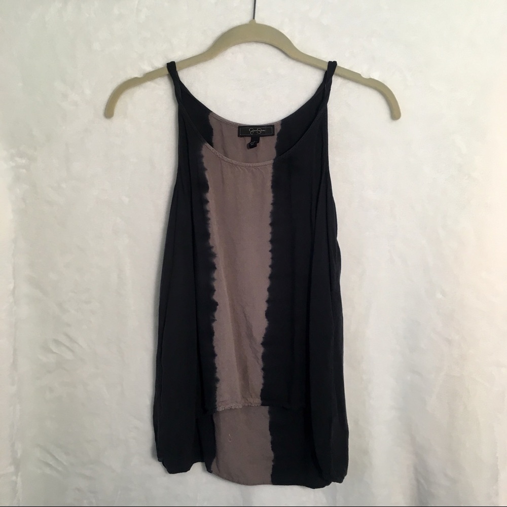 Jessica Simpson Boho Vertical Dip Dye Tank